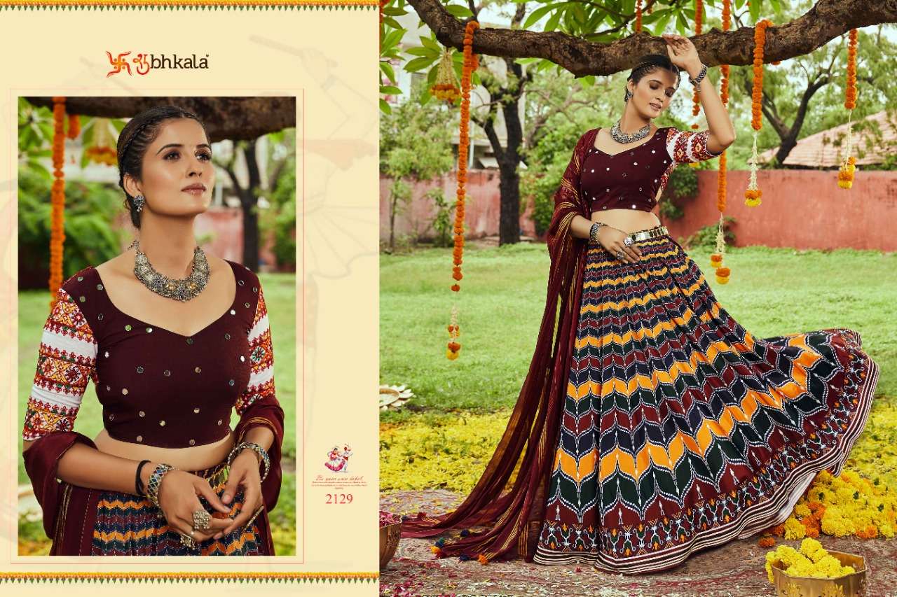 Raas Vol-5 By Shubhkala 2121 To 2129 Series Designer Beautiful Navratri Collection Occasional Wear & Party Wear Fancy Lehengas At Wholesale Price