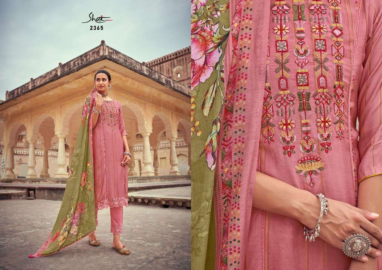 ZOHRA BY SHAI 2361 TO 2365 SERIES BEAUTIFUL SUITS COLORFUL STYLISH FANCY CASUAL WEAR & ETHNIC WEAR PURE SILK PRINT DRESSES AT WHOLESALE PRICE