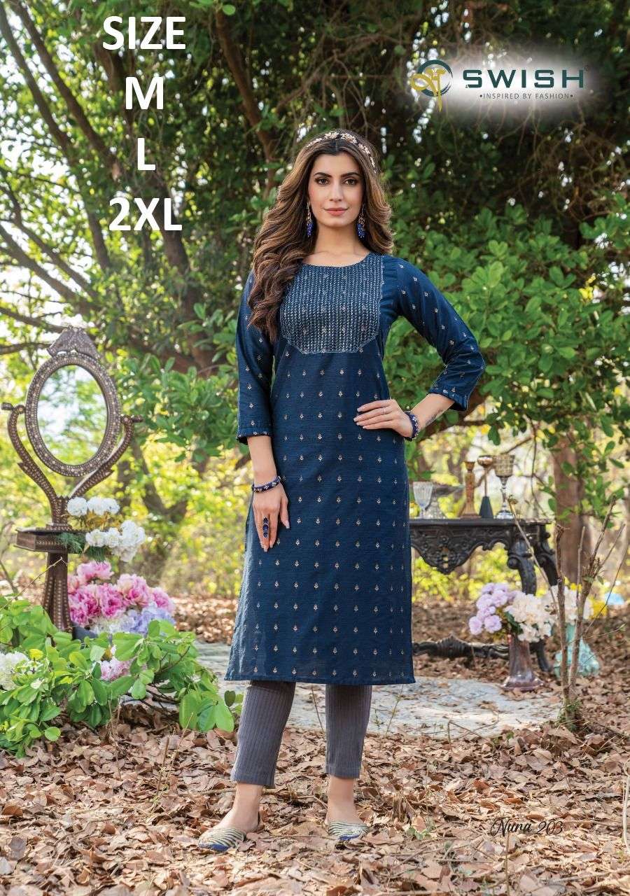 NURA VOL-2 NX BY SWISH DESIGNER STYLISH FANCY COLORFUL BEAUTIFUL PARTY WEAR & ETHNIC WEAR COLLECTION PURE SILK KURTIS AT WHOLESALE PRICE
