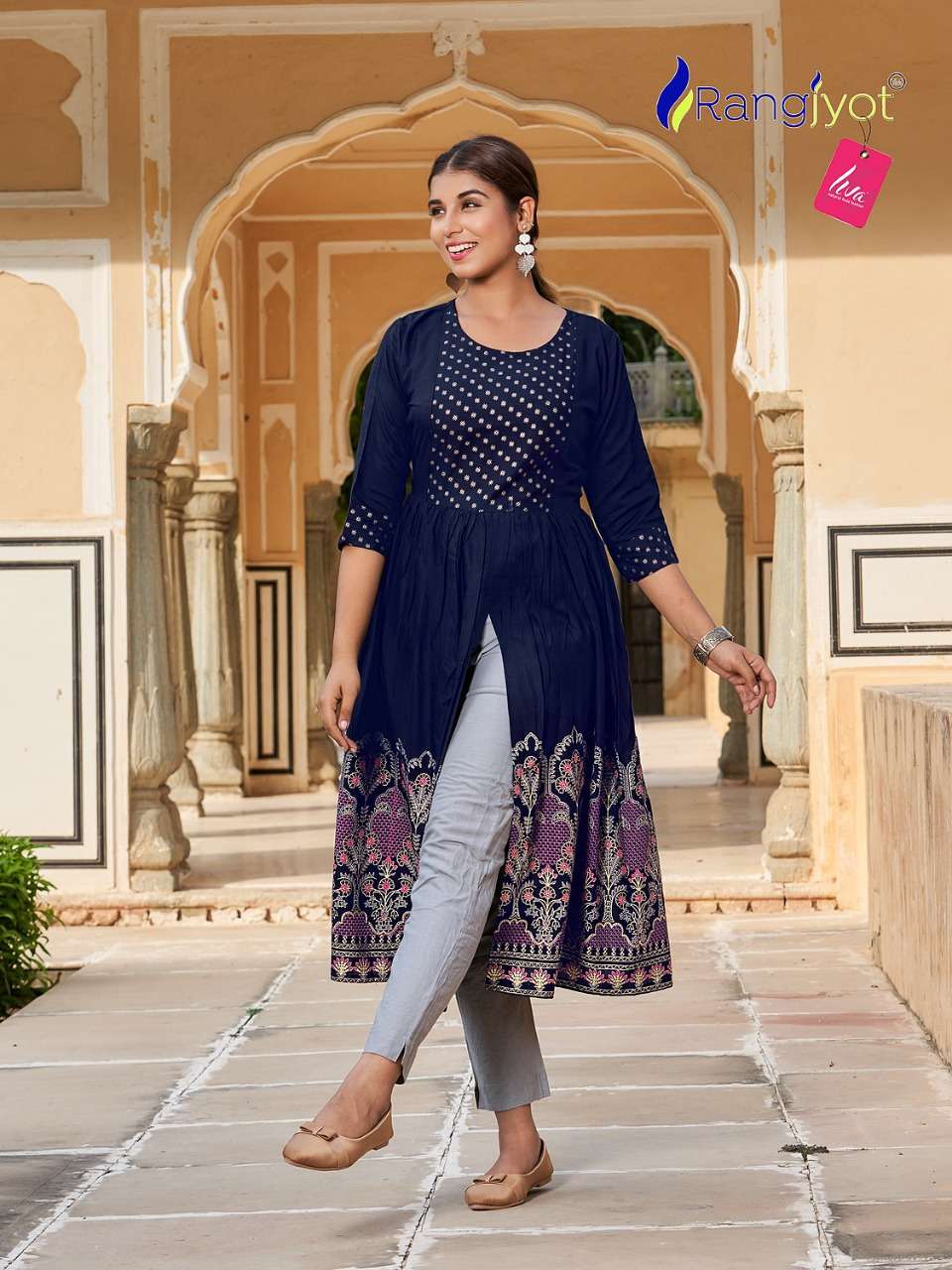 MIHIRA BY RANGJYOT FASHION 1001 TO 1008 SERIES DESIGNER STYLISH FANCY COLORFUL BEAUTIFUL PARTY WEAR & ETHNIC WEAR COLLECTION PURE RAYON KURTIS AT WHOLESALE PRICE