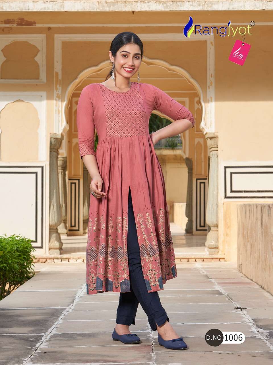 MIHIRA BY RANGJYOT FASHION 1001 TO 1008 SERIES DESIGNER STYLISH FANCY COLORFUL BEAUTIFUL PARTY WEAR & ETHNIC WEAR COLLECTION PURE RAYON KURTIS AT WHOLESALE PRICE