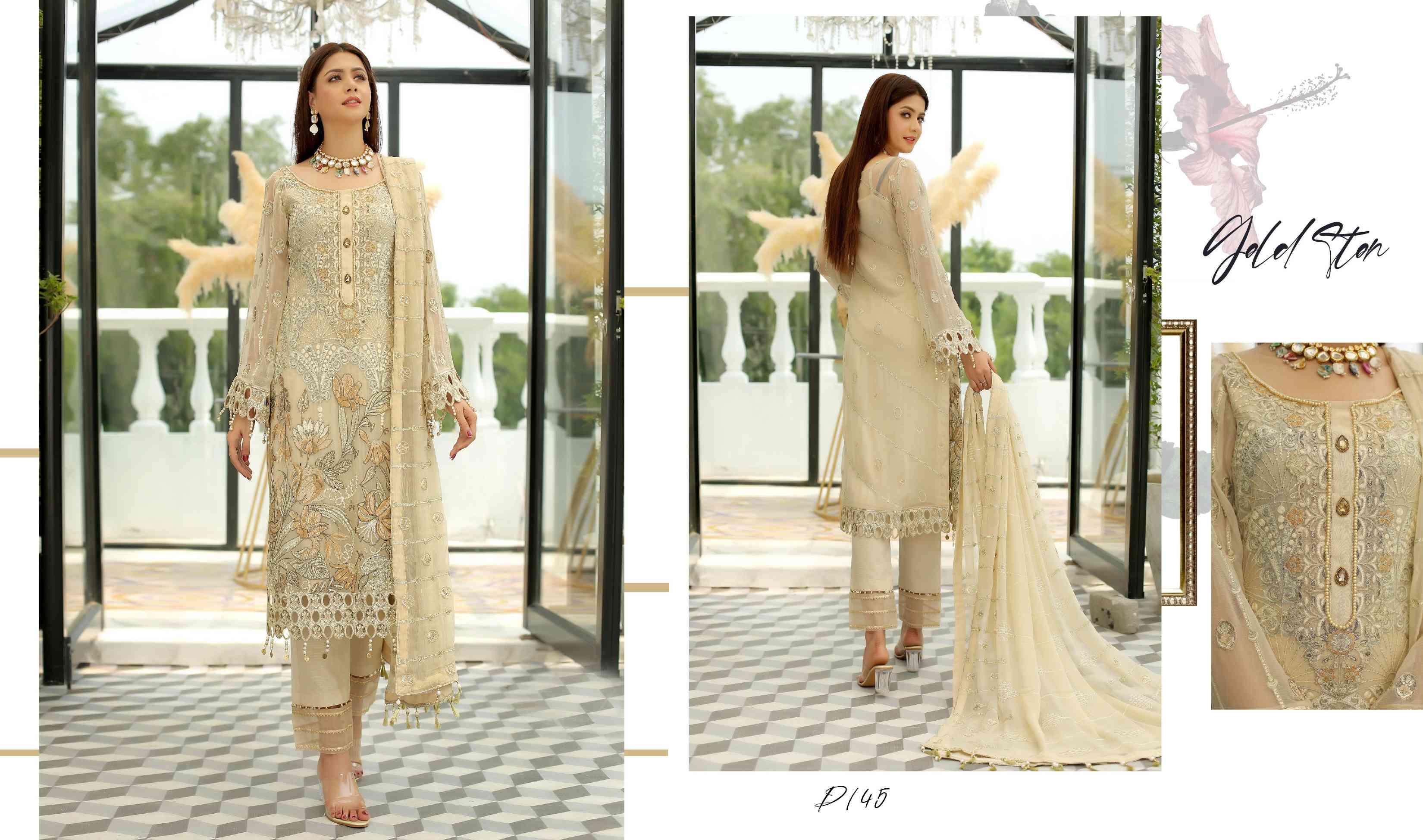 ORIGINAL PAKISTANI MARYAMS VOL-27 BY MARYAMS 143 TO 148 SERIES BEAUTIFUL SUITS COLORFUL STYLISH FANCY CASUAL WEAR & ETHNIC WEAR FANCY DRESSES AT WHOLESALE PRICE