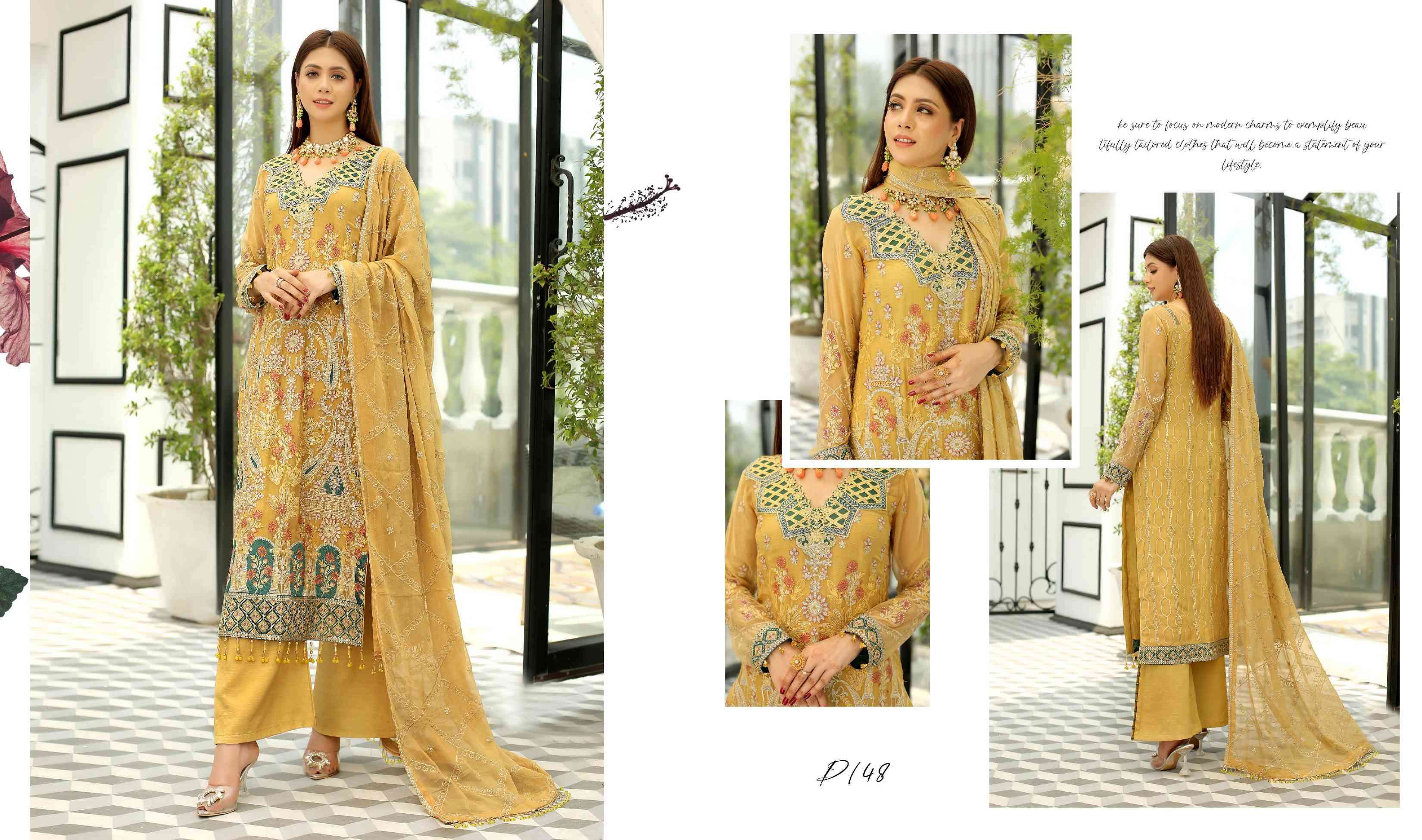 ORIGINAL PAKISTANI MARYAMS VOL-27 BY MARYAMS 143 TO 148 SERIES BEAUTIFUL SUITS COLORFUL STYLISH FANCY CASUAL WEAR & ETHNIC WEAR FANCY DRESSES AT WHOLESALE PRICE