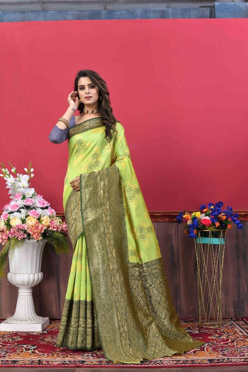 ADVIKA BY FASHID WHOLESALE MM INDIAN TRADITIONAL WEAR COLLECTION BEAUTIFUL STYLISH FANCY COLORFUL PARTY WEAR & OCCASIONAL WEAR KANJIVARAM SILK SAREES AT WHOLESALE PRICE