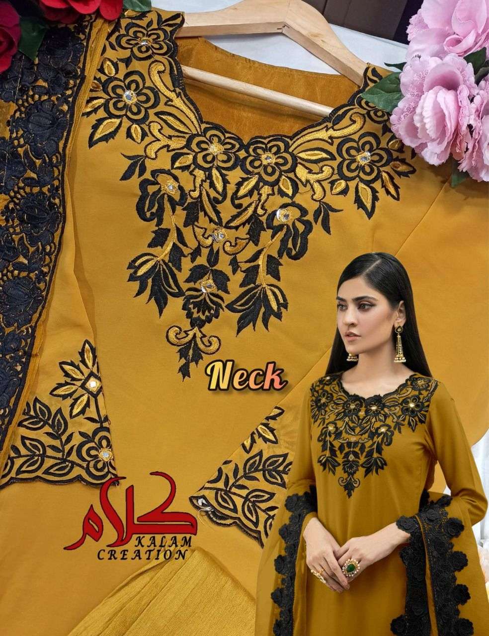 KALAM 1111 COLOURS BY KALAM CREATION 1111-A TO 1111-B SERIES BEAUTIFUL PAKISTANI SUITS COLORFUL STYLISH FANCY CASUAL WEAR & ETHNIC WEAR FAUX GEORGETTE DRESSES AT WHOLESALE PRICE