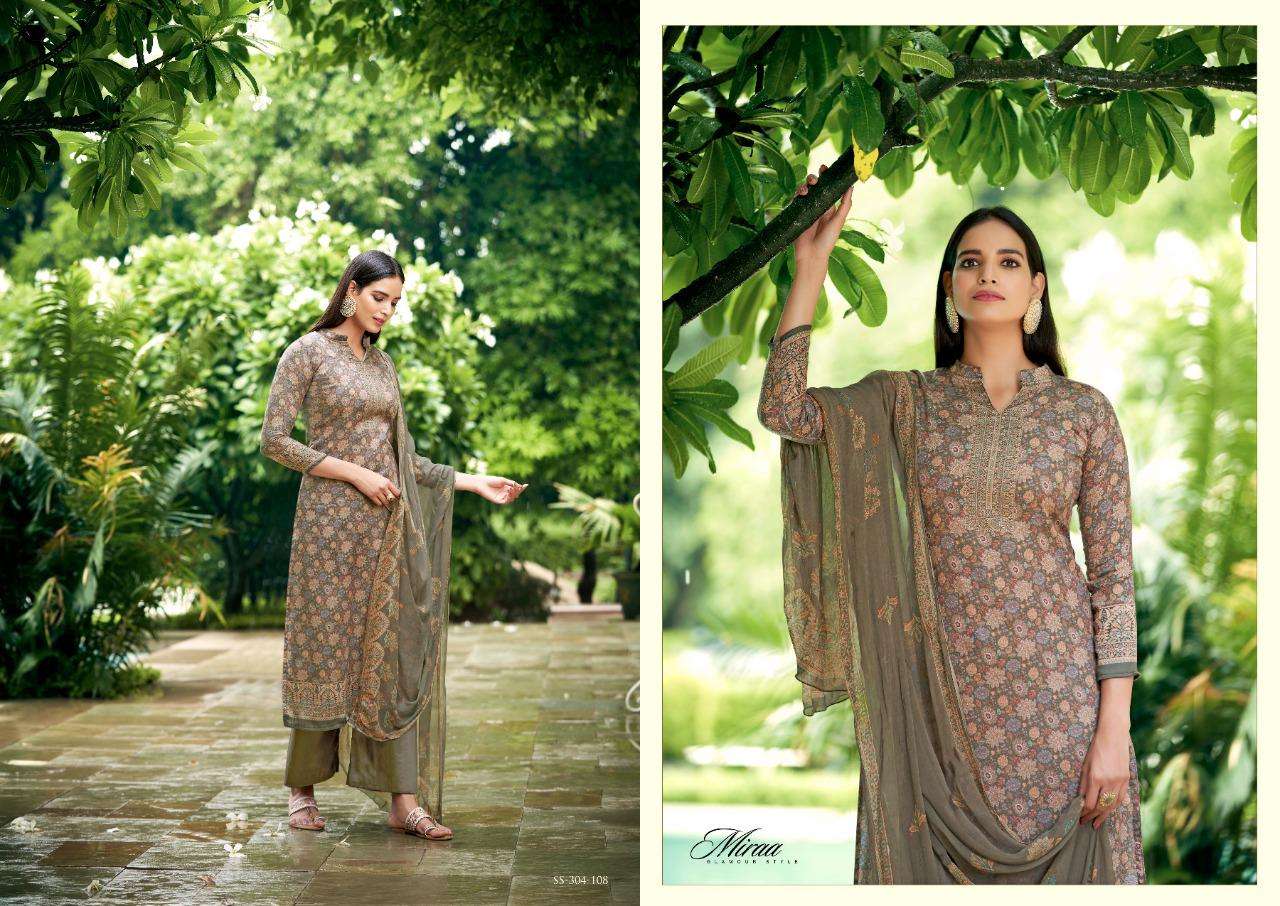 MIRAA BY SARGAM PRINTS 301-001 TO 301-008 SERIES BEAUTIFUL SUITS COLORFUL STYLISH FANCY CASUAL WEAR & ETHNIC WEAR PURE JAM PRINT DRESSES AT WHOLESALE PRICE
