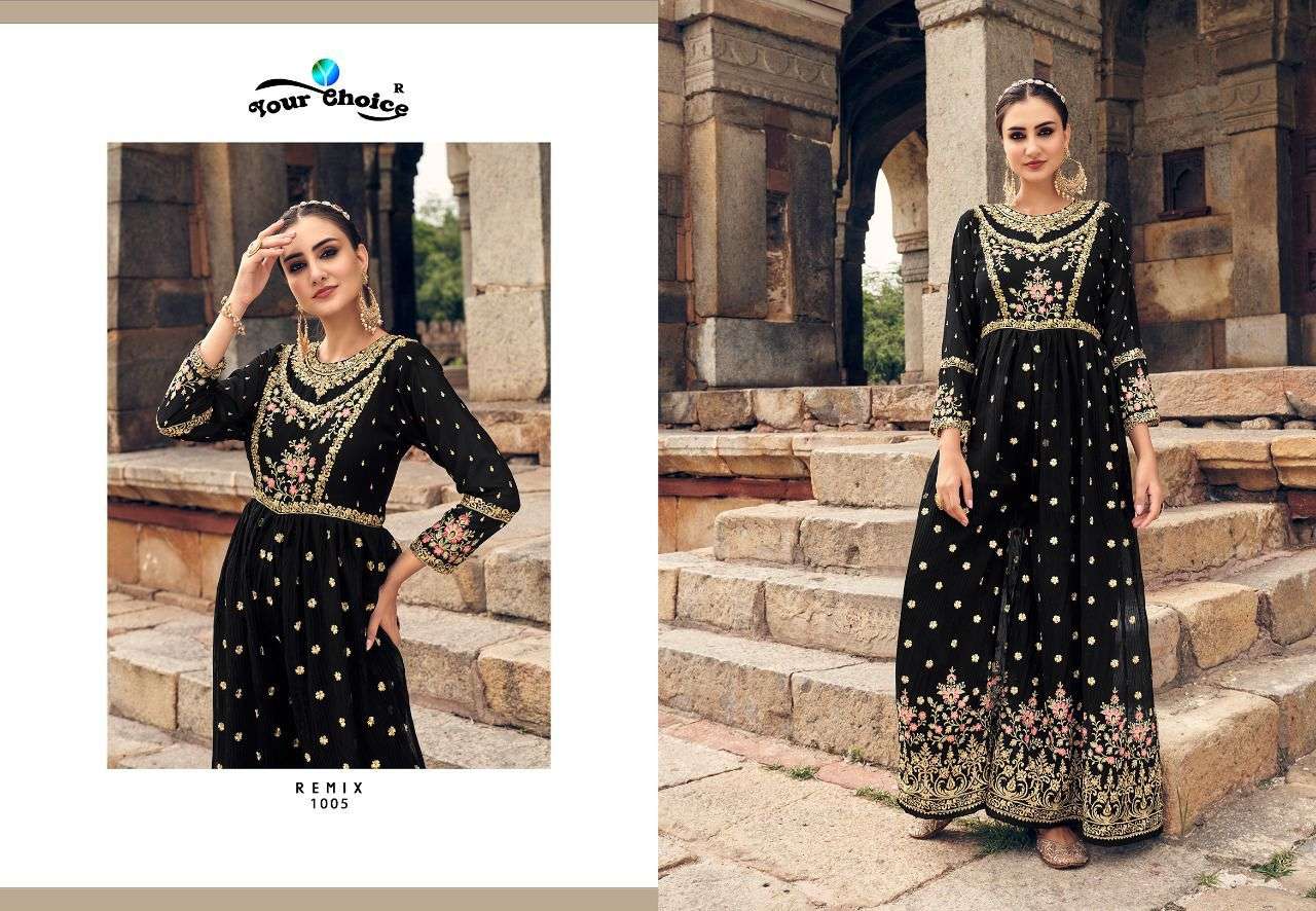 Remix By Your Choice 1001 To 1006 Series Designer Stylish Fancy Colorful Beautiful Party Wear & Ethnic Wear Collection Georgette Jumpsuit At Wholesale Price