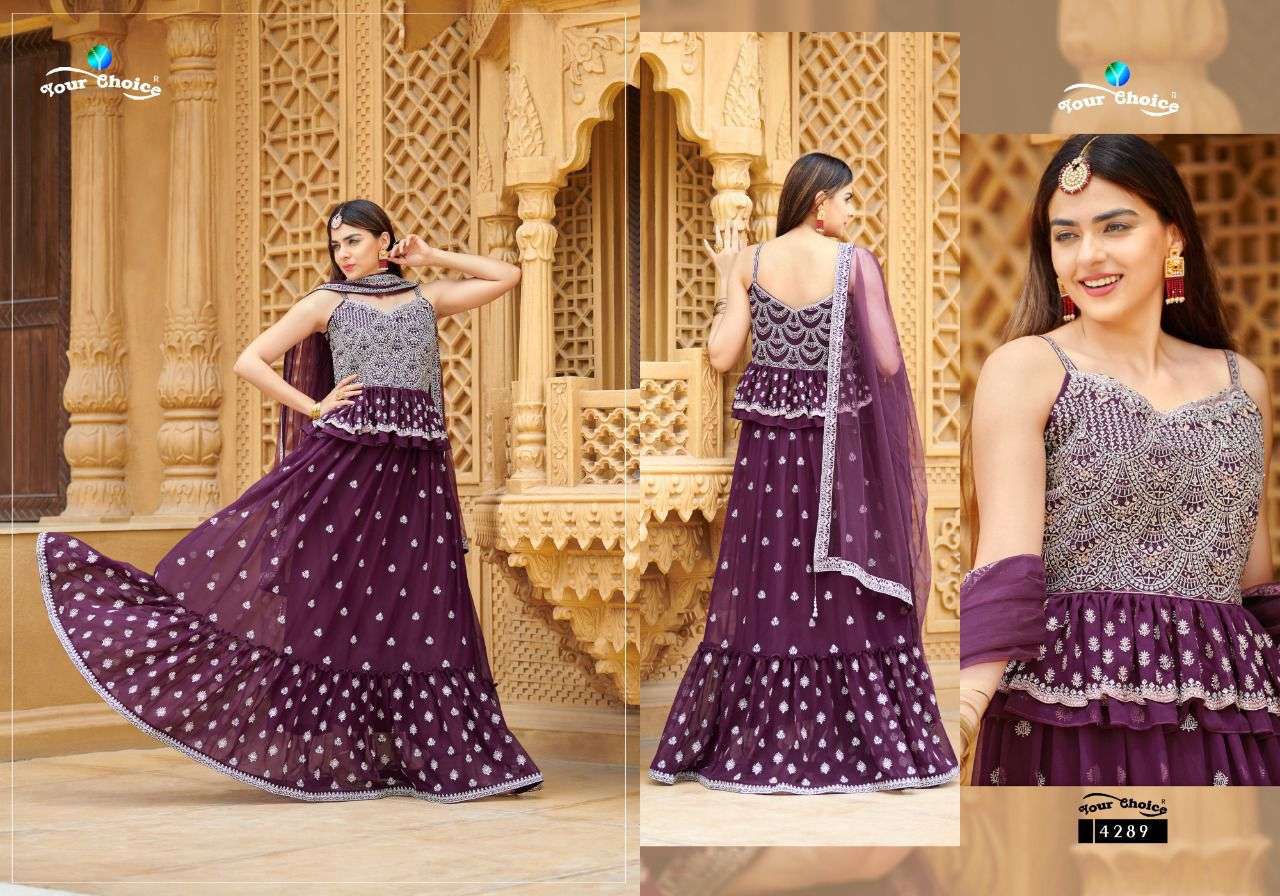 Roories By Your Choice 4289 To 4293 Series Beautiful Suits Colorful Stylish Fancy Casual Wear & Ethnic Wear Georgette Dresses At Wholesale Price