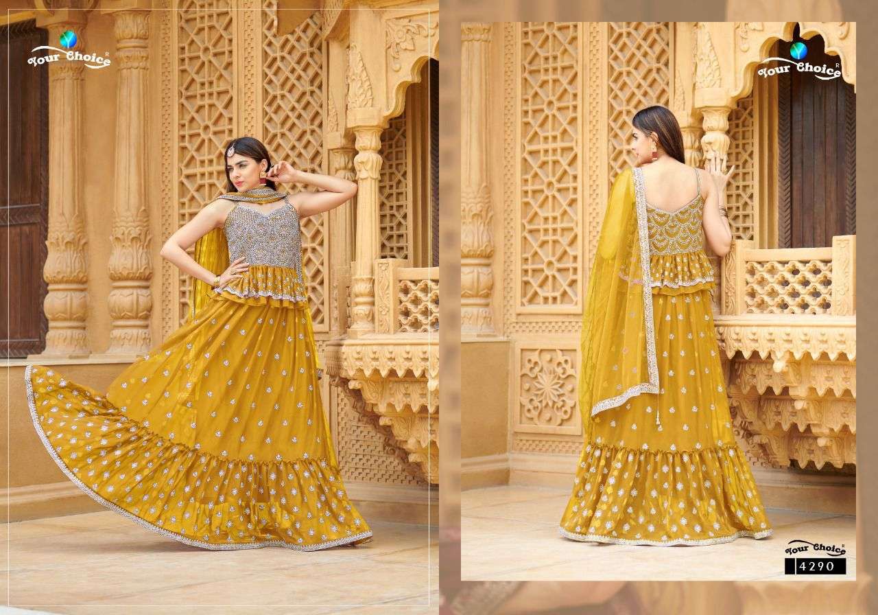 Roories By Your Choice 4289 To 4293 Series Beautiful Suits Colorful Stylish Fancy Casual Wear & Ethnic Wear Georgette Dresses At Wholesale Price