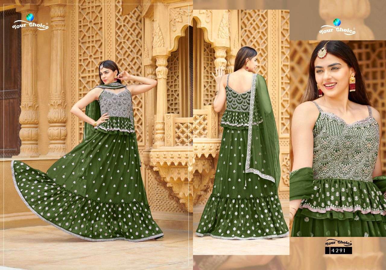 Roories By Your Choice 4289 To 4293 Series Beautiful Suits Colorful Stylish Fancy Casual Wear & Ethnic Wear Georgette Dresses At Wholesale Price