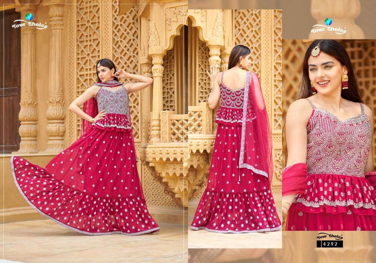 Roories By Your Choice 4289 To 4293 Series Beautiful Suits Colorful Stylish Fancy Casual Wear & Ethnic Wear Georgette Dresses At Wholesale Price