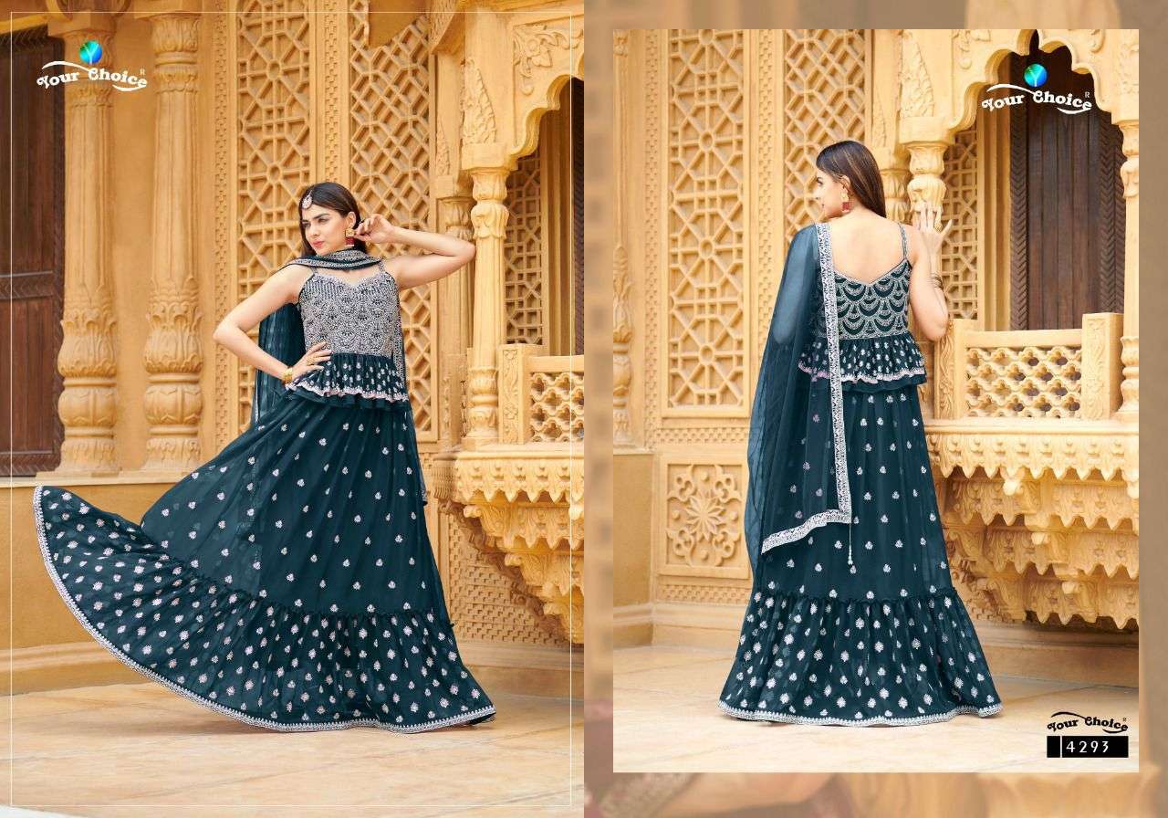 Roories By Your Choice 4289 To 4293 Series Beautiful Suits Colorful Stylish Fancy Casual Wear & Ethnic Wear Georgette Dresses At Wholesale Price