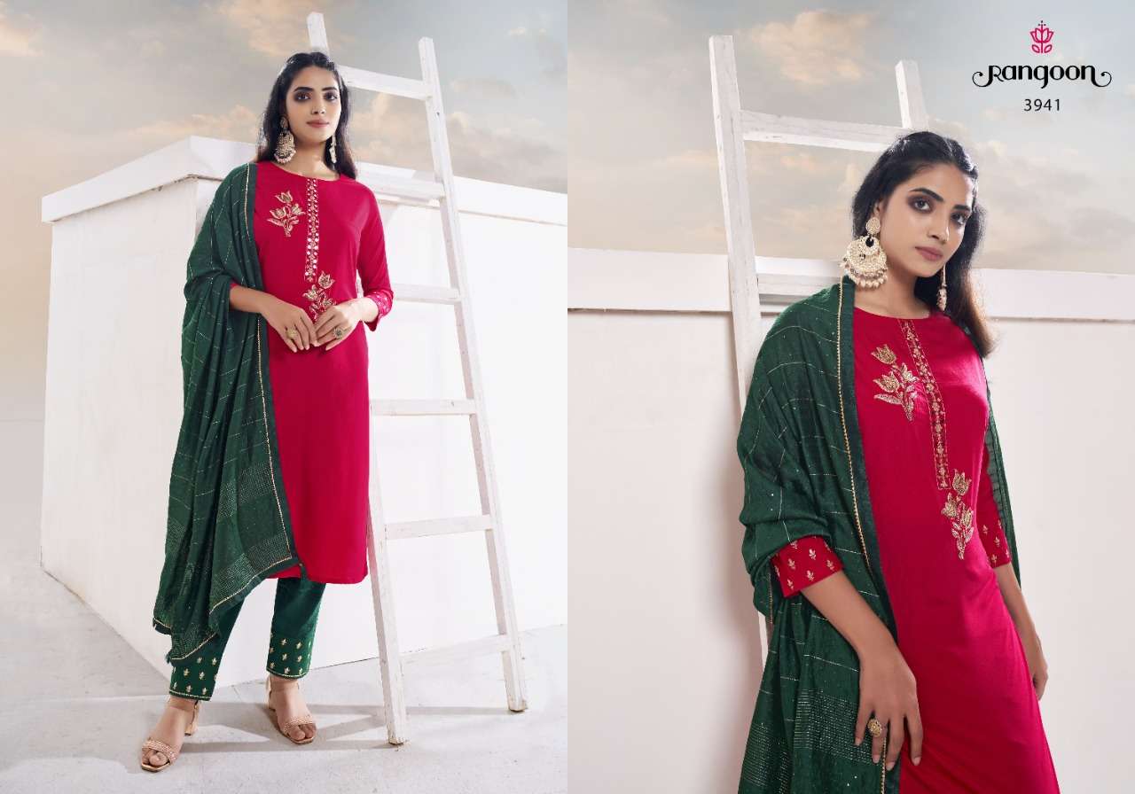 VIRASAT BY RANGOON 3941 TO 3944 SERIES BEAUTIFUL SUITS COLORFUL STYLISH FANCY CASUAL WEAR & ETHNIC WEAR PURE MUSLIN DRESSES AT WHOLESALE PRICE
