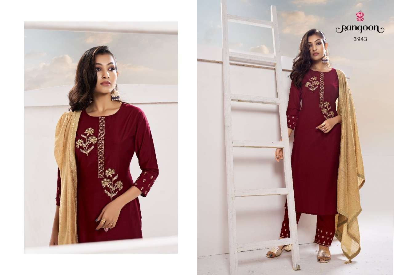 VIRASAT BY RANGOON 3941 TO 3944 SERIES BEAUTIFUL SUITS COLORFUL STYLISH FANCY CASUAL WEAR & ETHNIC WEAR PURE MUSLIN DRESSES AT WHOLESALE PRICE