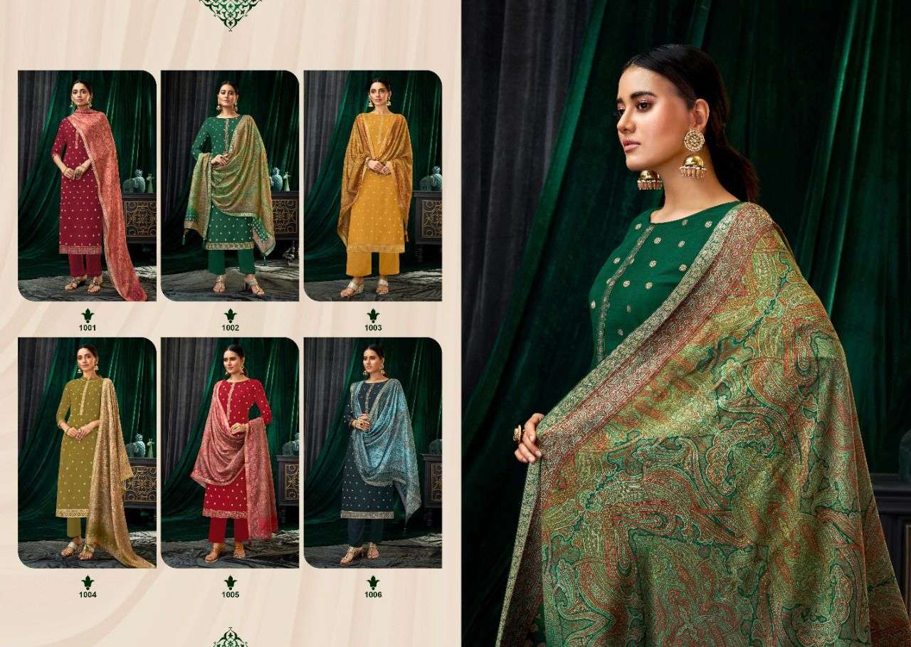 SAJDA BY SALVI FASHION 1001 TO 1006 SERIES BEAUTIFUL SUITS COLORFUL STYLISH FANCY CASUAL WEAR & ETHNIC WEAR PURE SILK  DRESSES AT WHOLESALE PRICE