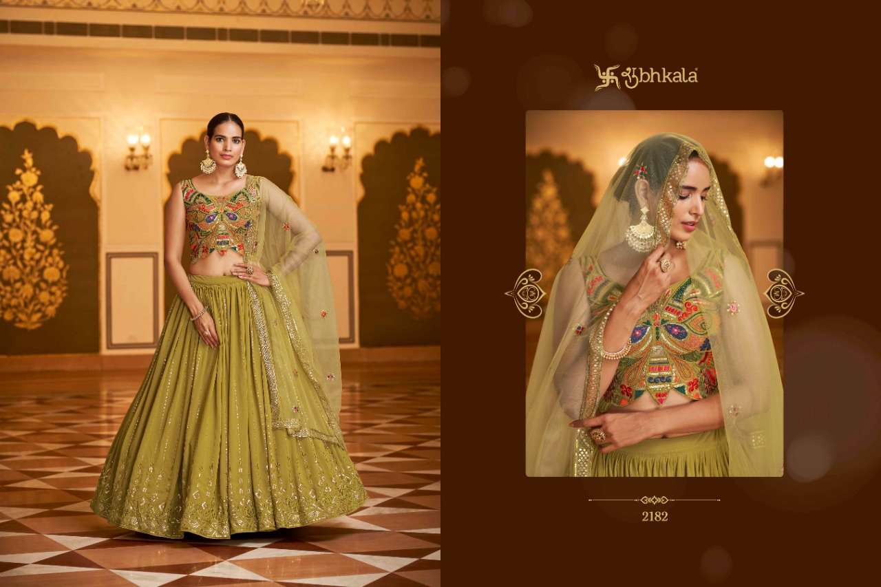Bridesmaid Vol-22 By Shubhkala 2181 To 2187 Series Bridal Wear Collection Beautiful Stylish Colorful Fancy Party Wear & Occasional Wear Georgette Lehengas At Wholesale Price