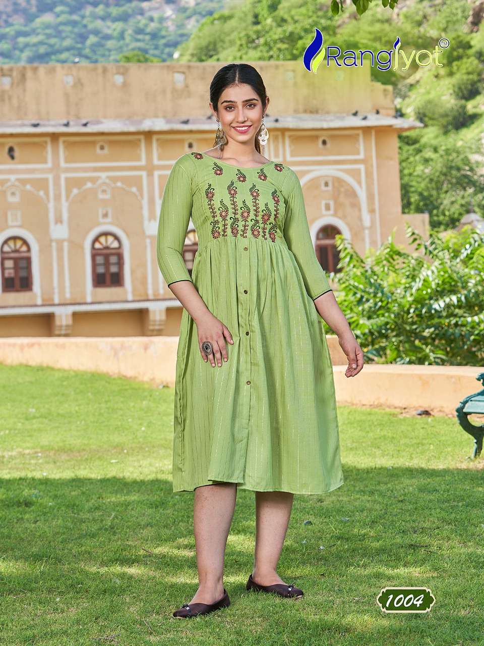 GRECIYA VOL-2 BY RANGJYOT FASHION 1001 TO 1008 SERIES DESIGNER STYLISH FANCY COLORFUL BEAUTIFUL PARTY WEAR & ETHNIC WEAR COLLECTION RAYON KURTIS AT WHOLESALE PRICE