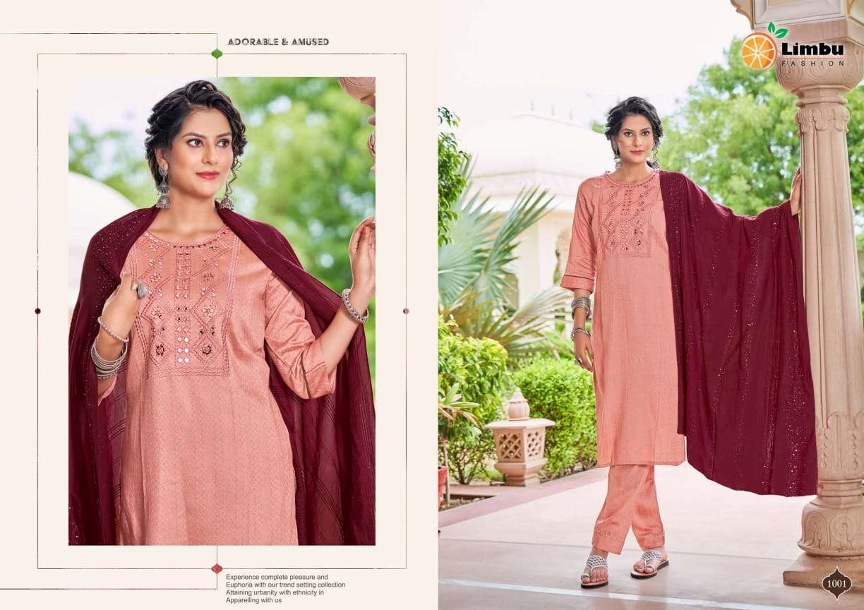 SWAGAT BY LIMBU FASHION 1001 TO 1006 SERIES BEAUTIFUL STYLISH SUITS FANCY COLORFUL CASUAL WEAR & ETHNIC WEAR & READY TO WEAR CHANDERI COTTON PRINTED DRESSES AT WHOLESALE PRICE
