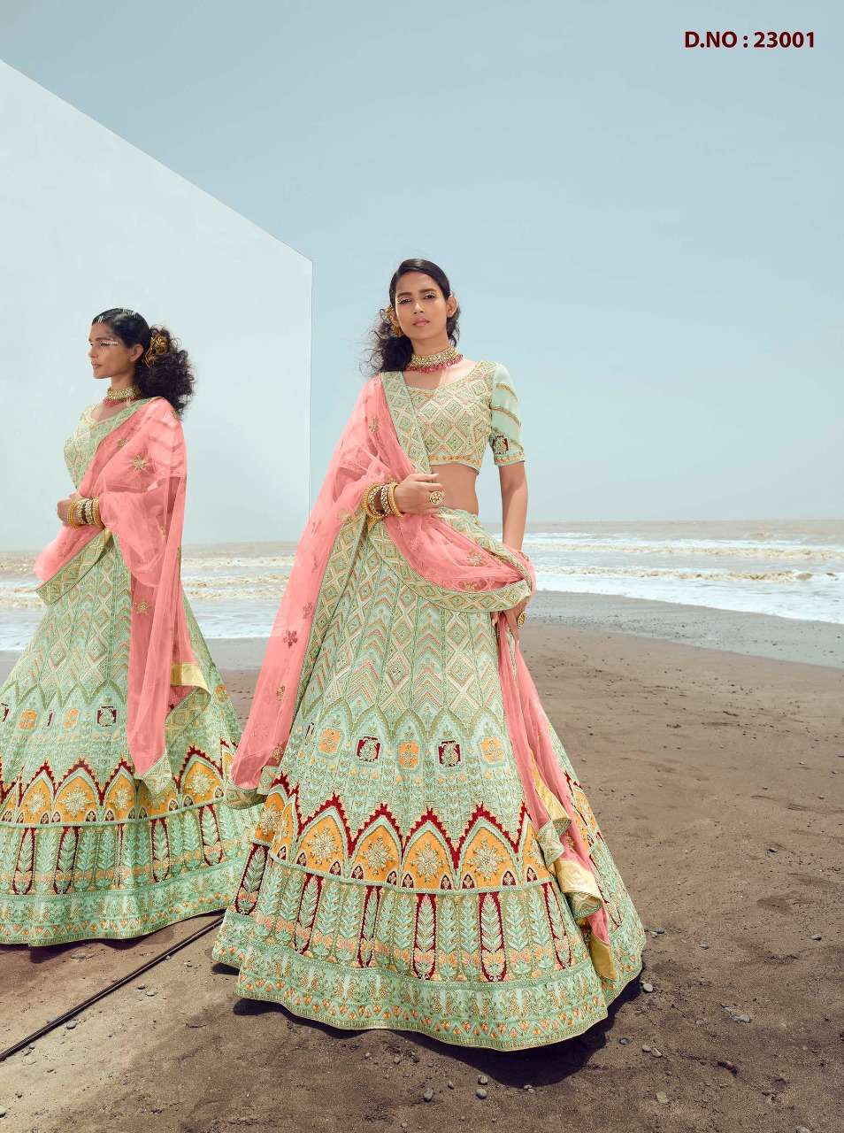 KIMAYA BY ARYA DESIGNS 23001 TO 23028 SERIES DESIGNER BEAUTIFUL BRIDAL COLLECTION OCCASIONAL WEAR & PARTY WEAR GEORGETTE/NET/ORGANZA LEHENGAS AT WHOLESALE PRICE