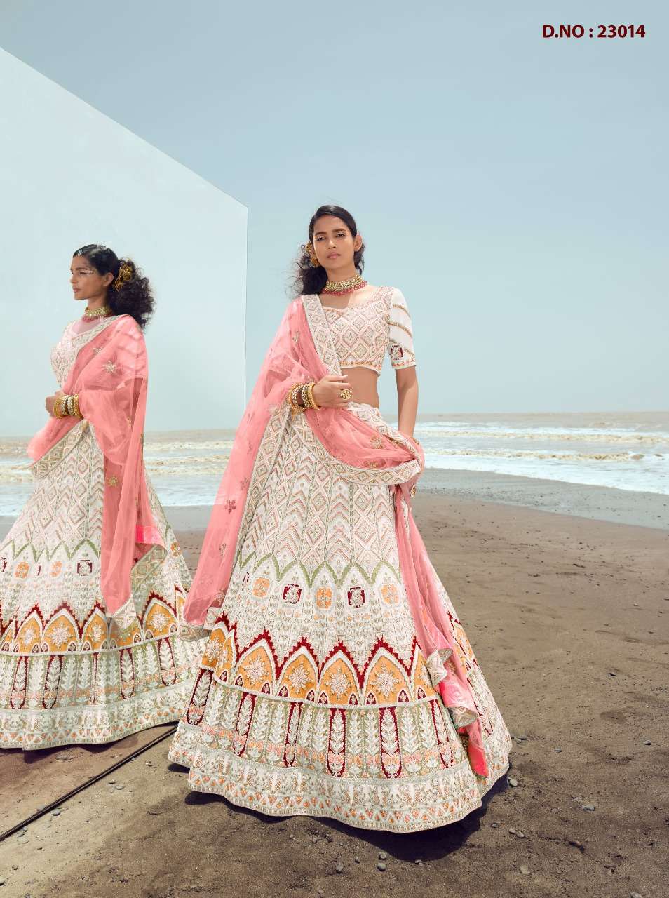 KIMAYA BY ARYA DESIGNS 23001 TO 23028 SERIES DESIGNER BEAUTIFUL BRIDAL COLLECTION OCCASIONAL WEAR & PARTY WEAR GEORGETTE/NET/ORGANZA LEHENGAS AT WHOLESALE PRICE