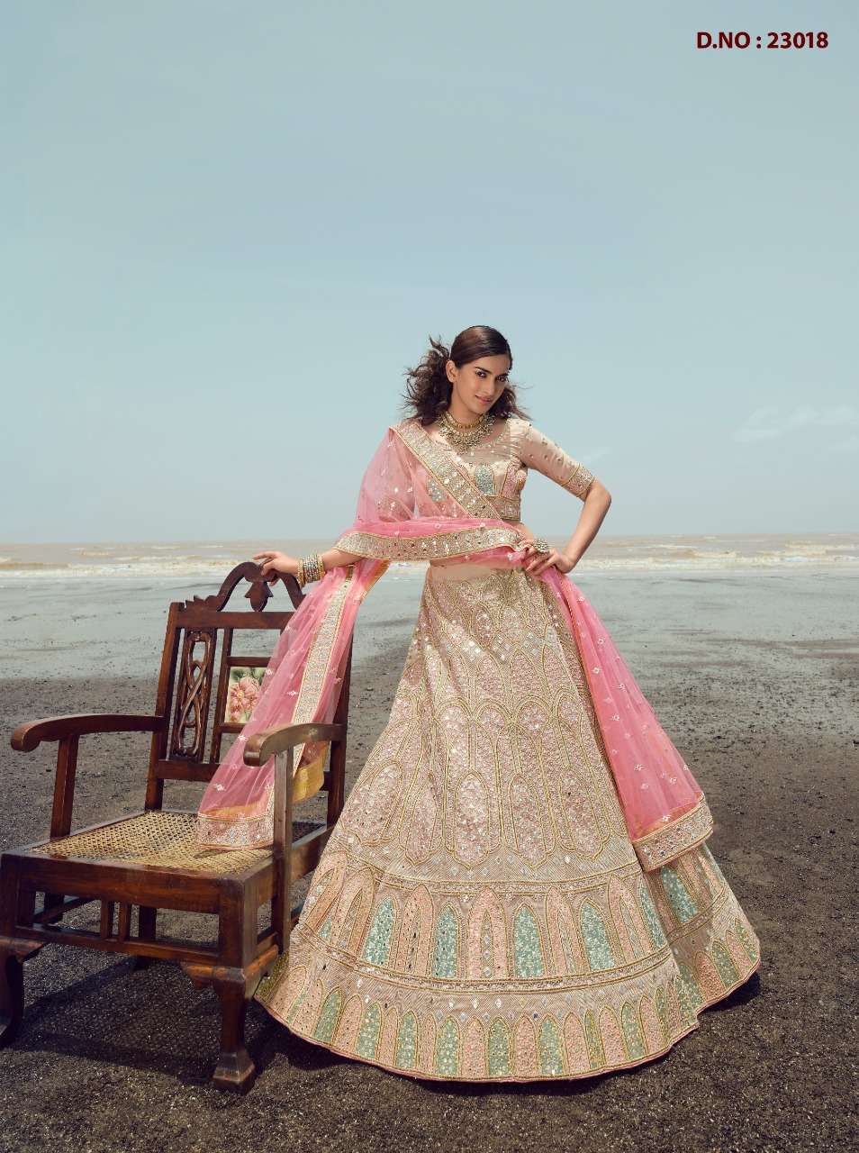 KIMAYA BY ARYA DESIGNS 23001 TO 23028 SERIES DESIGNER BEAUTIFUL BRIDAL COLLECTION OCCASIONAL WEAR & PARTY WEAR GEORGETTE/NET/ORGANZA LEHENGAS AT WHOLESALE PRICE
