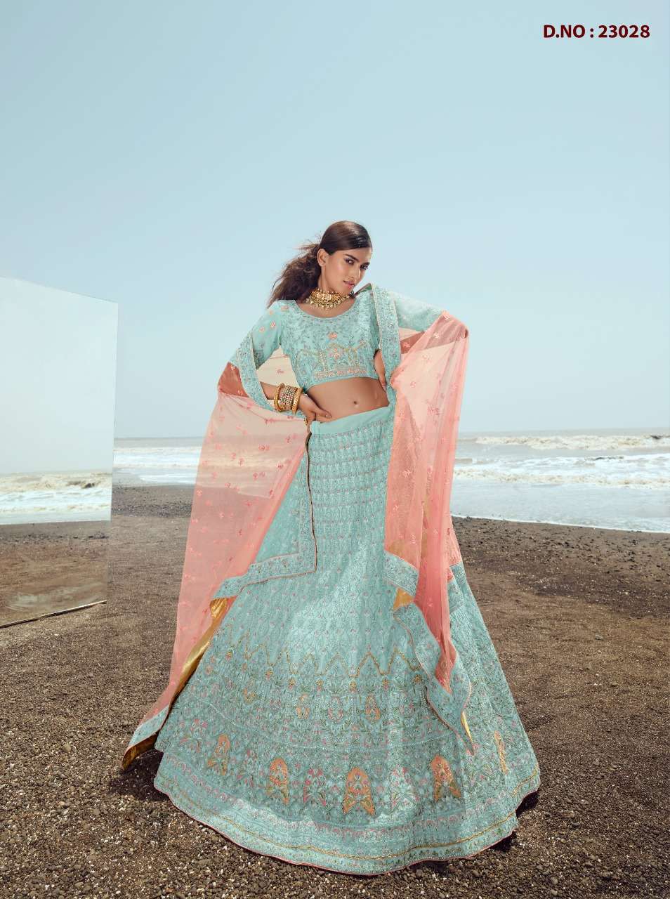 KIMAYA BY ARYA DESIGNS 23001 TO 23028 SERIES DESIGNER BEAUTIFUL BRIDAL COLLECTION OCCASIONAL WEAR & PARTY WEAR GEORGETTE/NET/ORGANZA LEHENGAS AT WHOLESALE PRICE