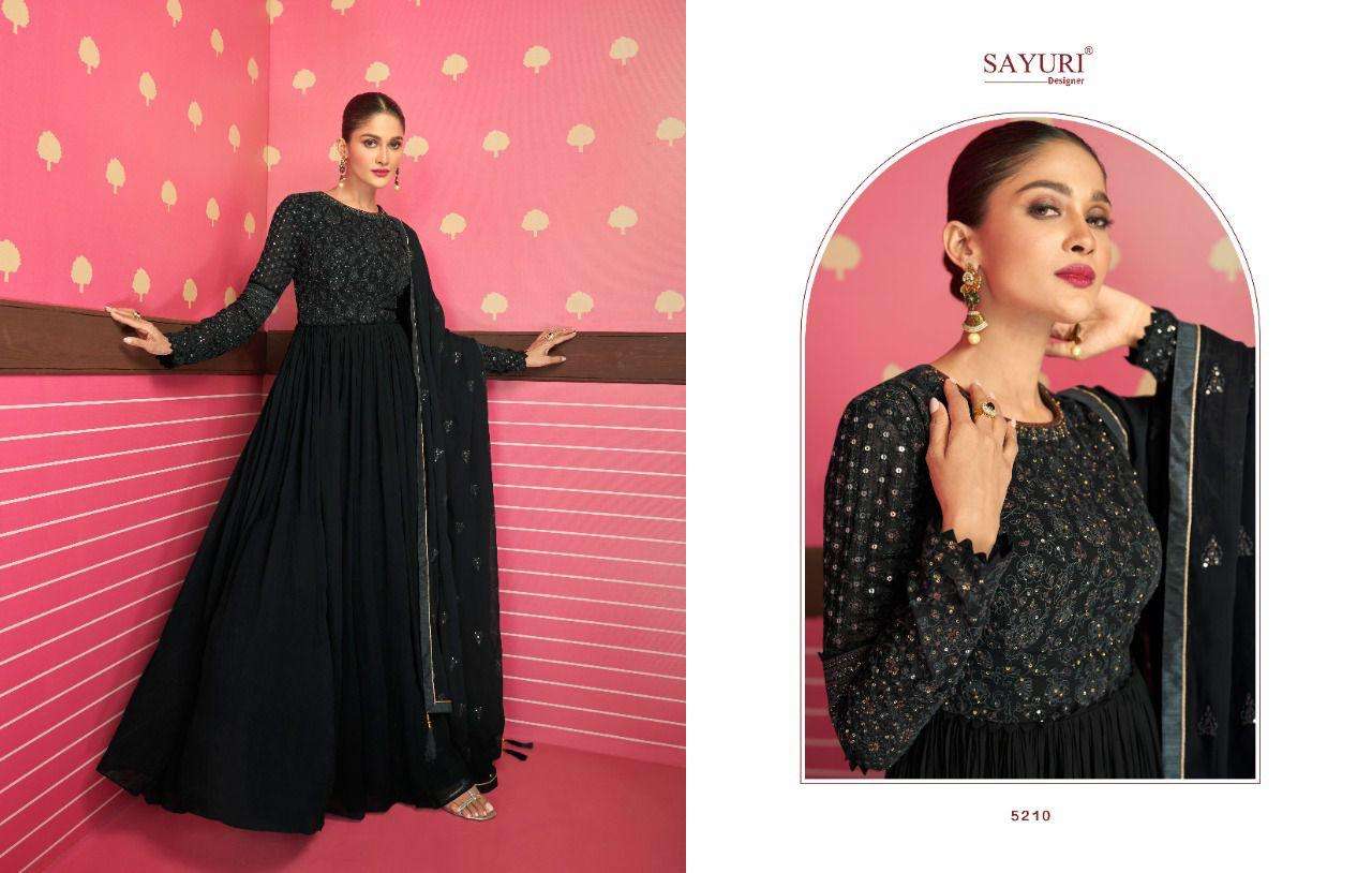 Nayra By Sayuri 5207 To 5210 Series Beautiful Anarkali Suits Colorful Stylish Fancy Casual Wear & Ethnic Wear Georgette Dresses At Wholesale Price