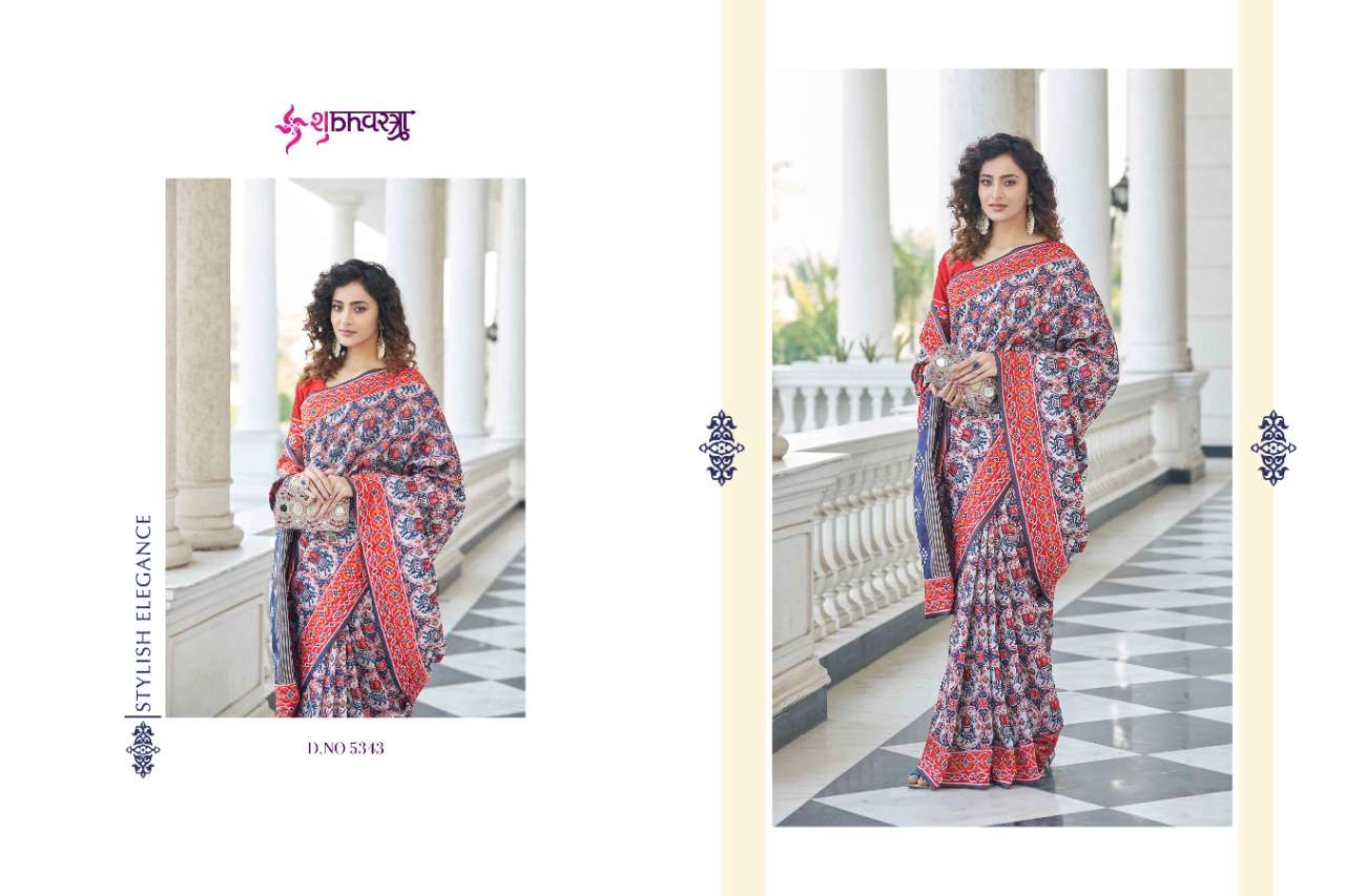 Patola Vol-5 By Shubhkala 5341 To 5344 Series Indian Traditional Wear Collection Beautiful Stylish Fancy Colorful Party Wear & Occasional Wear Patola Silk Sarees At Wholesale Price