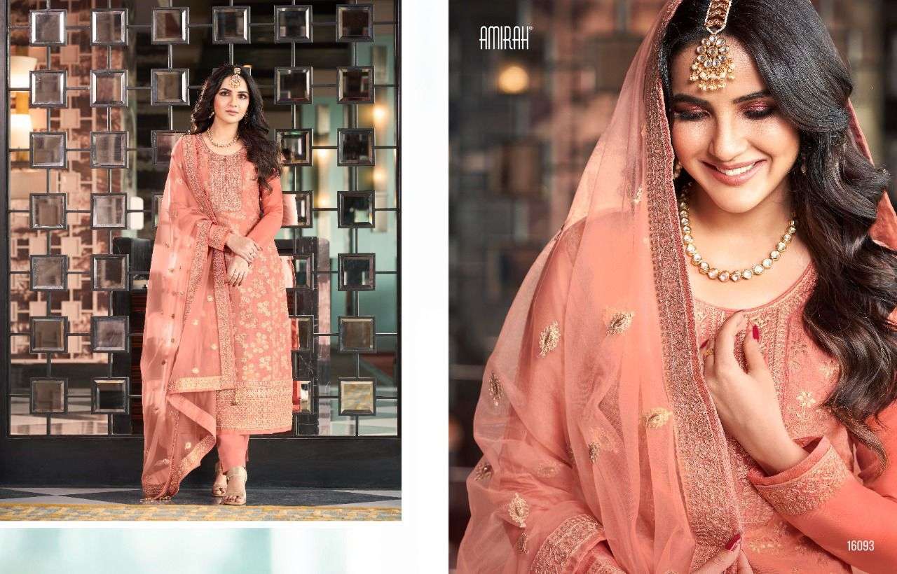 Sofia By Amirah 16091 To 16096 Series Beautiful Suits Colorful Stylish Fancy Casual Wear & Ethnic Wear Pure Viscose Dola Jacquard Embroidered Dresses At Wholesale Price