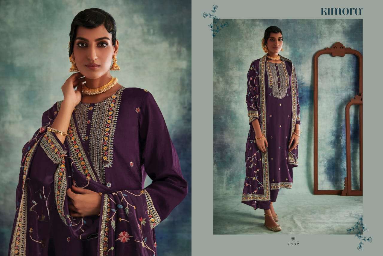 KASHIDA BY KIMORA FASHION 2031 TO 2038 SERIES BEAUTIFUL SUITS COLORFUL STYLISH FANCY CASUAL WEAR & ETHNIC WEAR PURE SOFT SILK EMBROIDERED DRESSES AT WHOLESALE PRICE