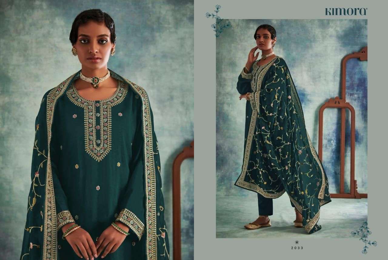 KASHIDA BY KIMORA FASHION 2031 TO 2038 SERIES BEAUTIFUL SUITS COLORFUL STYLISH FANCY CASUAL WEAR & ETHNIC WEAR PURE SOFT SILK EMBROIDERED DRESSES AT WHOLESALE PRICE