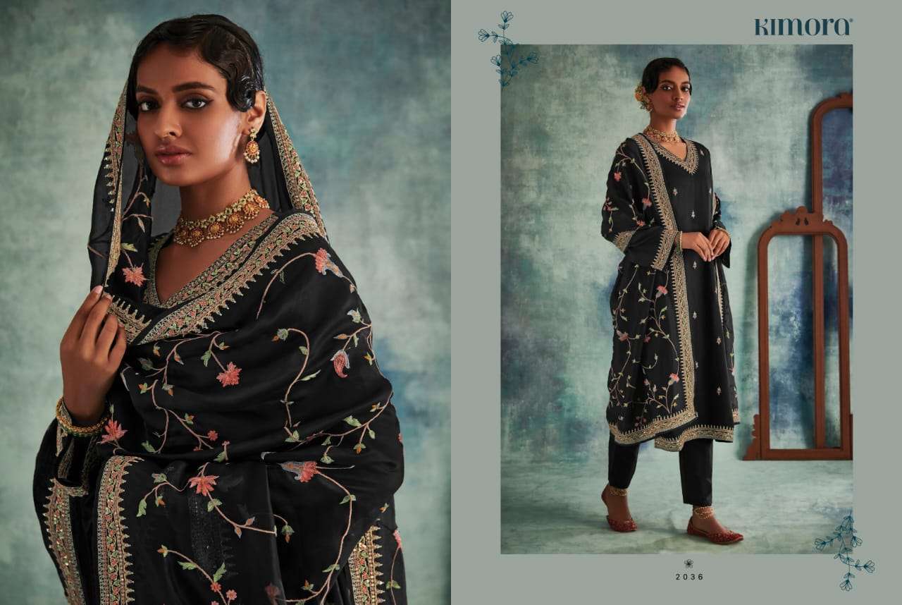 KASHIDA BY KIMORA FASHION 2031 TO 2038 SERIES BEAUTIFUL SUITS COLORFUL STYLISH FANCY CASUAL WEAR & ETHNIC WEAR PURE SOFT SILK EMBROIDERED DRESSES AT WHOLESALE PRICE