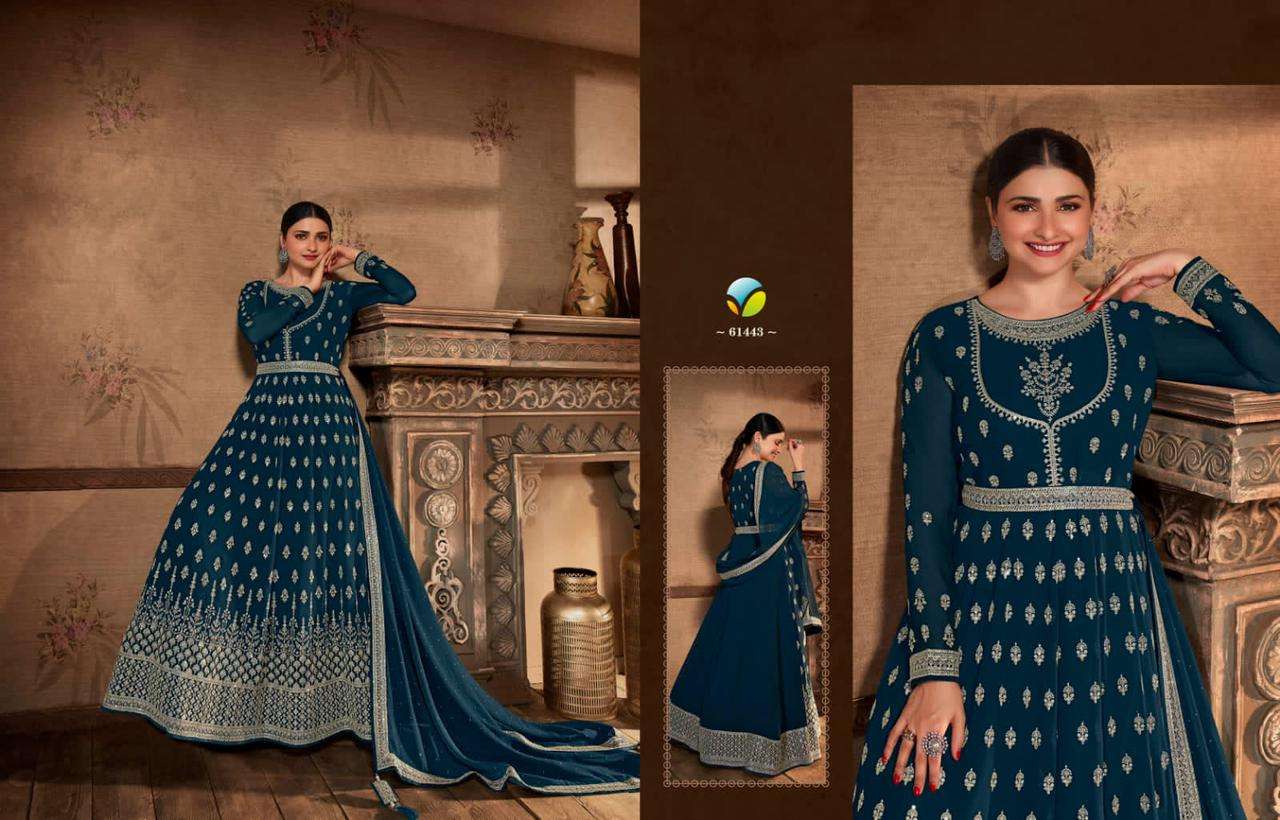 Kaseesh Pakeeza By Vinay Fashion 61441 To 61448 Series Beautiful Suits Colorful Stylish Fancy Casual Wear & Ethnic Wear Heavy Georgette Embroidered Dresses At Wholesale Price