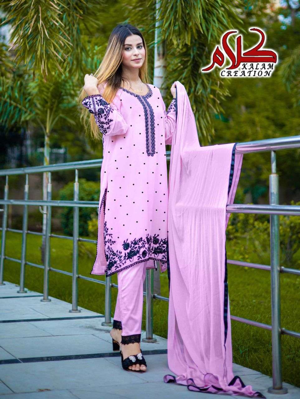 KALAM 1115 COLOURS BY KALAM CREATION 1115-A TO 1115-C SERIES DESIGNER PAKISTANI SUITS BEAUTIFUL FANCY COLORFUL STYLISH PARTY WEAR & OCCASIONAL WEAR FAUX GEORGETTE EMBROIDERED DRESSES AT WHOLESALE PRICE