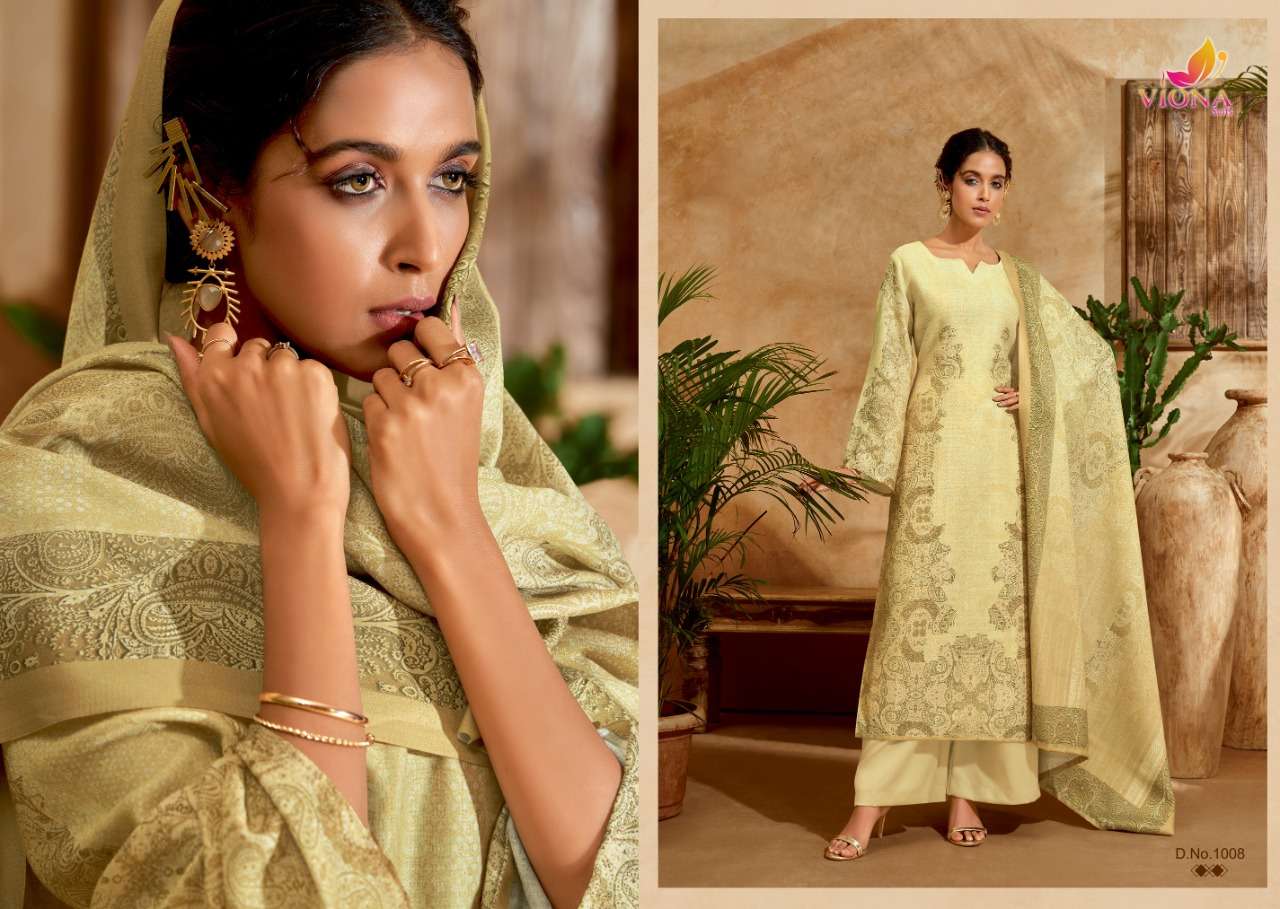 AIKA BY VIONA SUITS 1001 TO 1008 SERIES BEAUTIFUL SUITS STYLISH FANCY COLORFUL PARTY WEAR & OCCASIONAL WEAR PURE PASHMINA DIGITAL PRINT DRESSES AT WHOLESALE PRICE