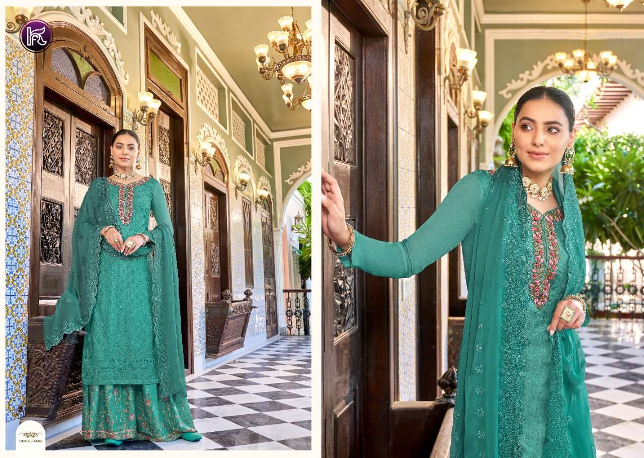MOHINI BY KALA FASHION 4001 TO 4006 SERIES BEAUTIFUL STYLISH SUITS FANCY COLORFUL CASUAL WEAR & ETHNIC WEAR & READY TO WEAR PURE CHINNON DRESSES AT WHOLESALE PRICE