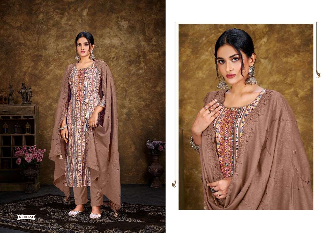VOGUE BY HERMITAGE 1001 TO 1008 SERIES BEAUTIFUL PAKISTANI SUITS COLORFUL STYLISH FANCY CASUAL WEAR & ETHNIC WEAR PURE COTTON DRESSES AT WHOLESALE PRICE