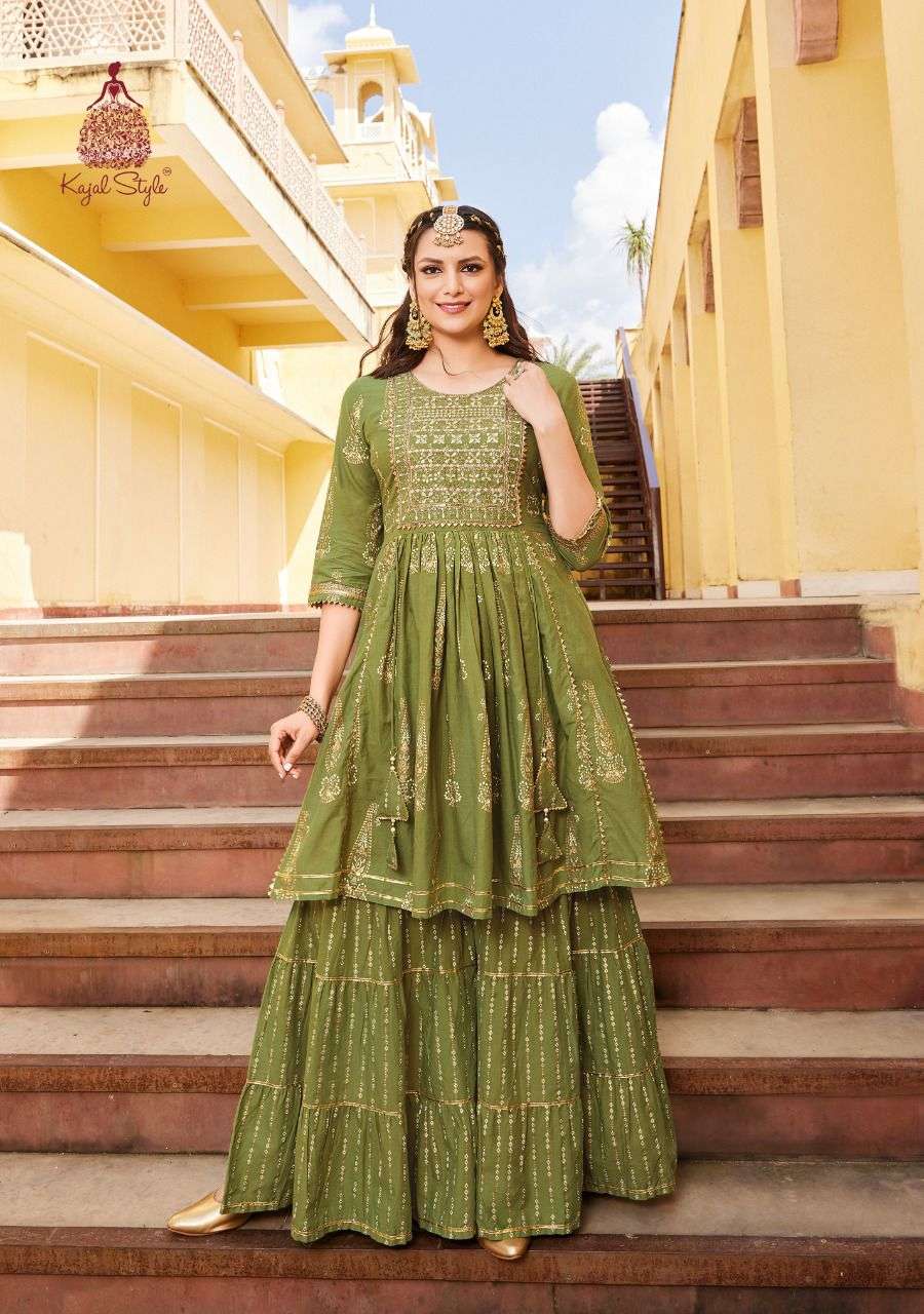 LAVISH VOL-2 BY KAJAL STYLE 2001 TO 2008 SERIES DESIGNER STYLISH FANCY COLORFUL BEAUTIFUL PARTY WEAR & ETHNIC WEAR COLLECTION HEAVY COTTON KURTIS WITH BOTTOM AT WHOLESALE PRICE