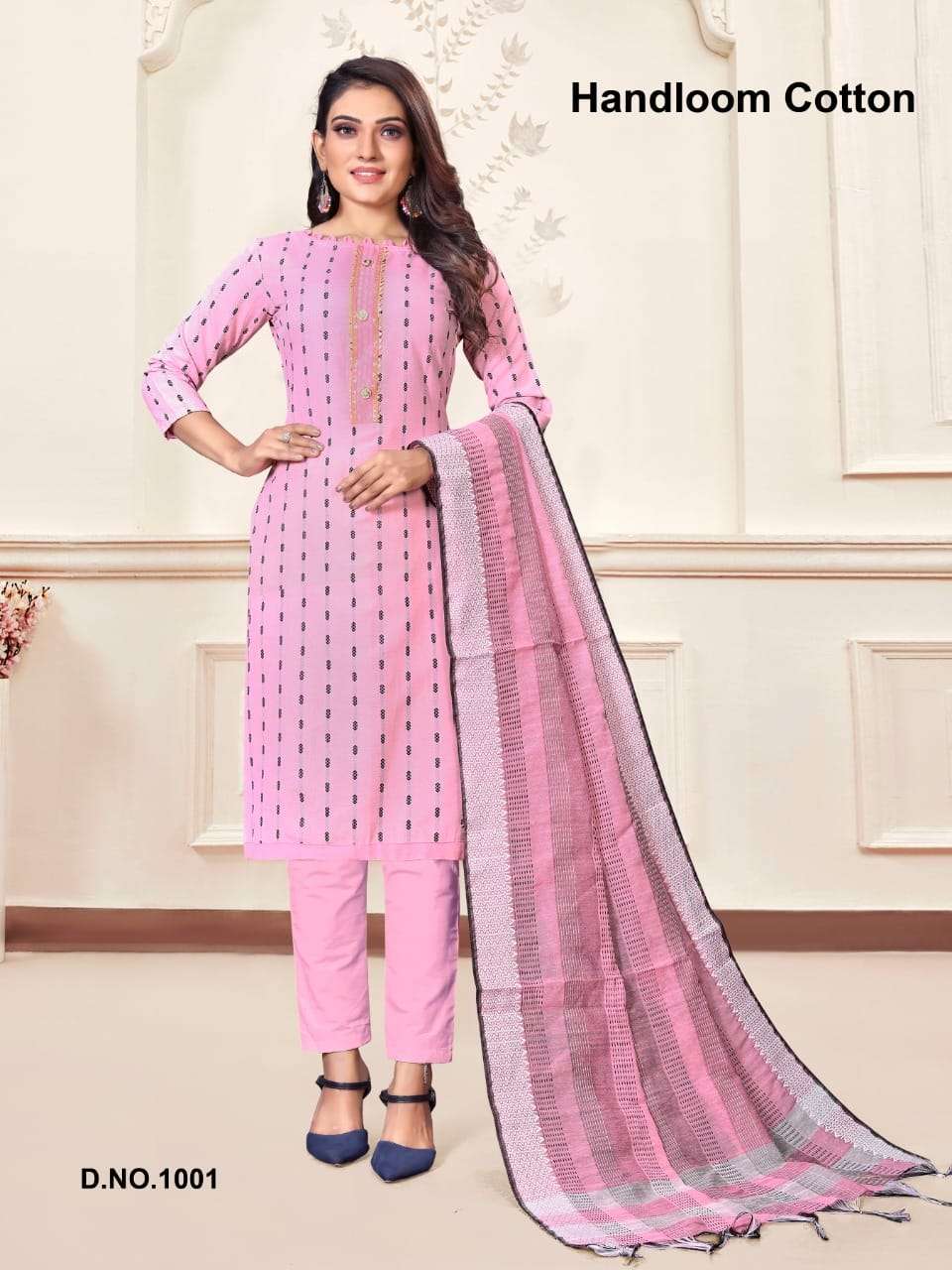 HANDLOOM COTTON BY RAHUL NX 1001 TO 1004 SERIES BEAUTIFUL SUITS COLORFUL STYLISH FANCY CASUAL WEAR & ETHNIC WEAR COTTON DRESSES AT WHOLESALE PRICE