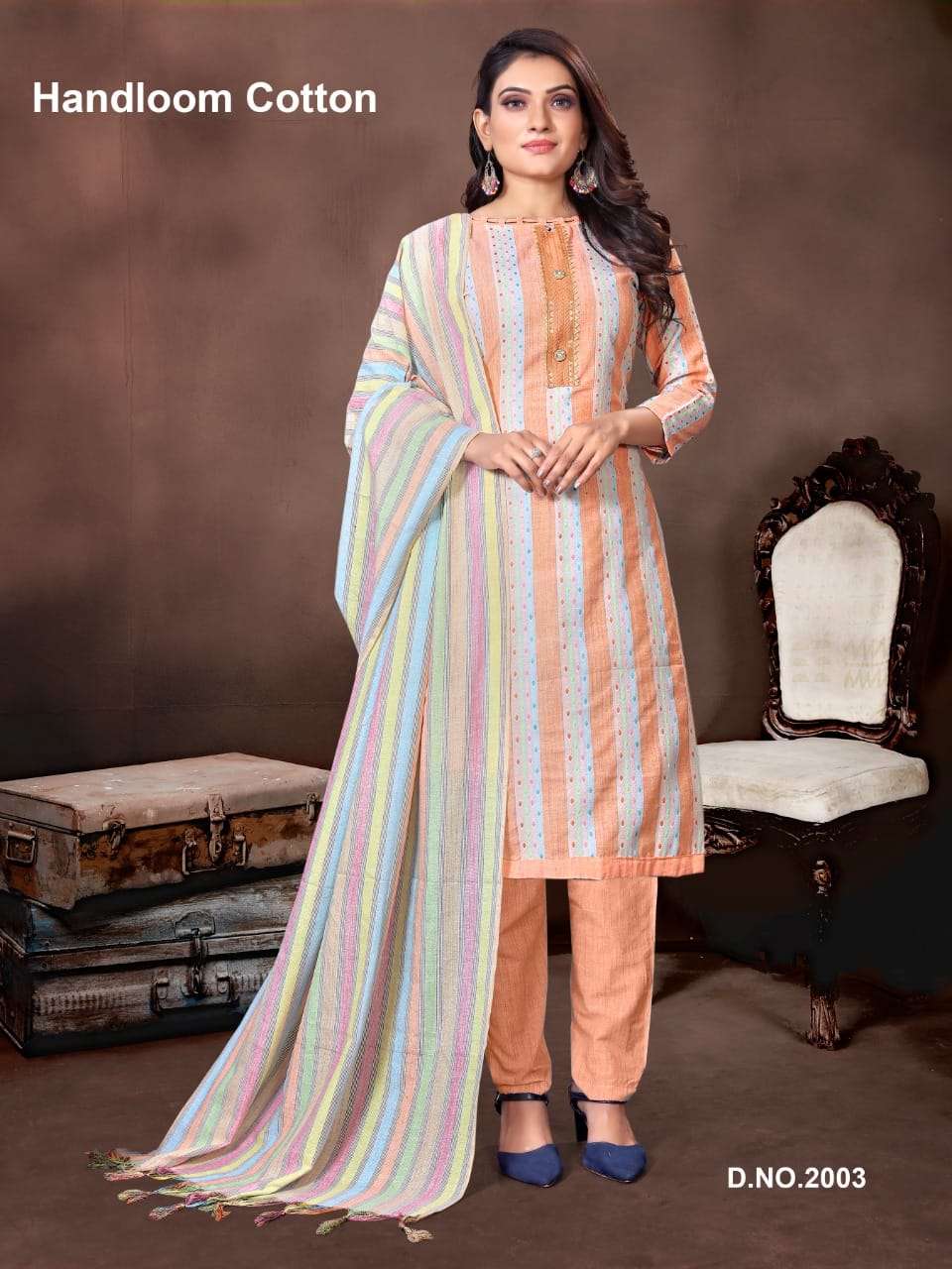 HANDLOOM COTTON VOL-2 BY RAHUL NX 2001 TO 2004 SERIES BEAUTIFUL SUITS COLORFUL STYLISH FANCY CASUAL WEAR & ETHNIC WEAR COTTON DRESSES AT WHOLESALE PRICE