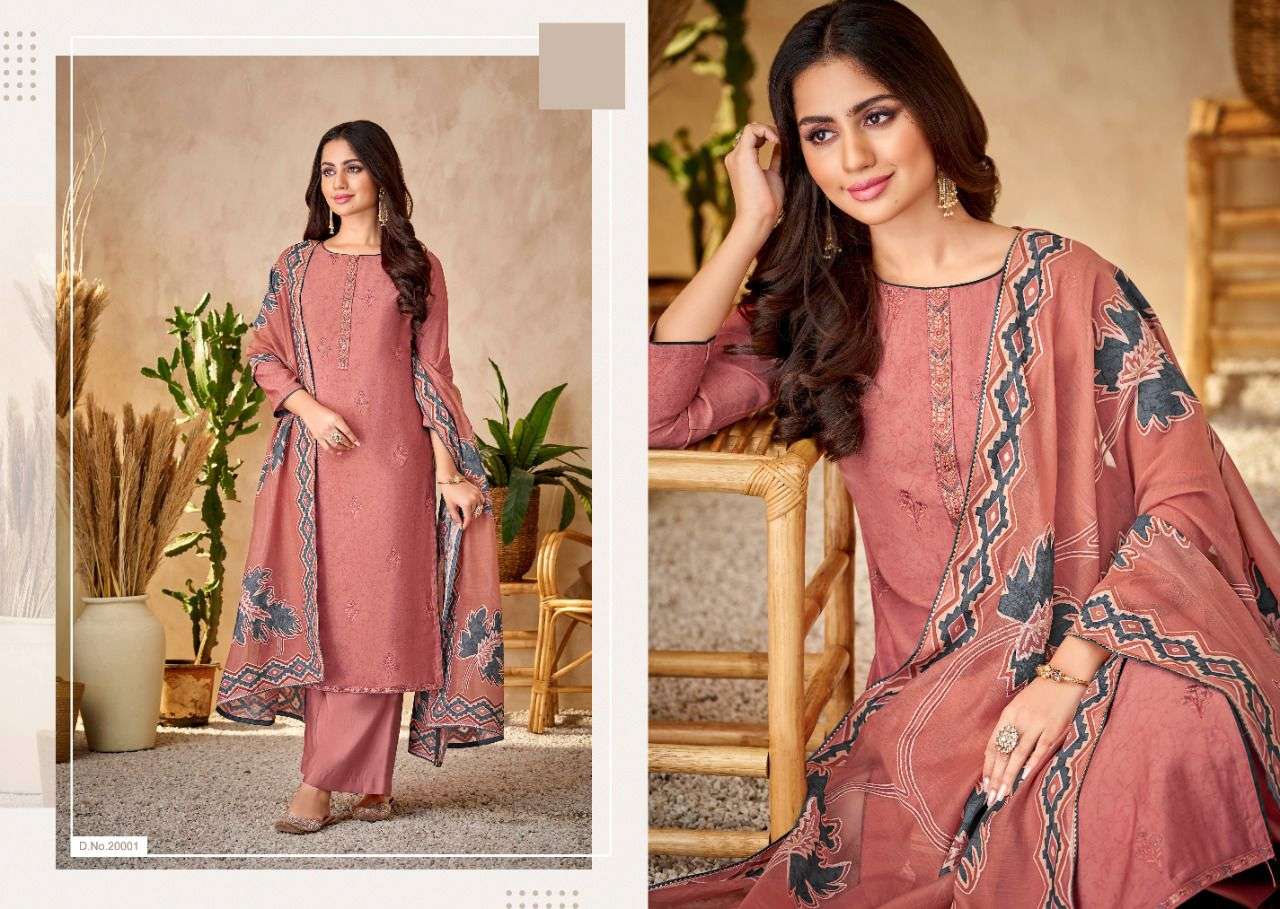 SILK BRASSO BY SALVI FASHION 20001 TO 20006 SERIES BEAUTIFUL SUITS STYLISH FANCY COLORFUL CASUAL WEAR & ETHNIC WEAR PURE SILK DRESSES AT WHOLESALE PRICE