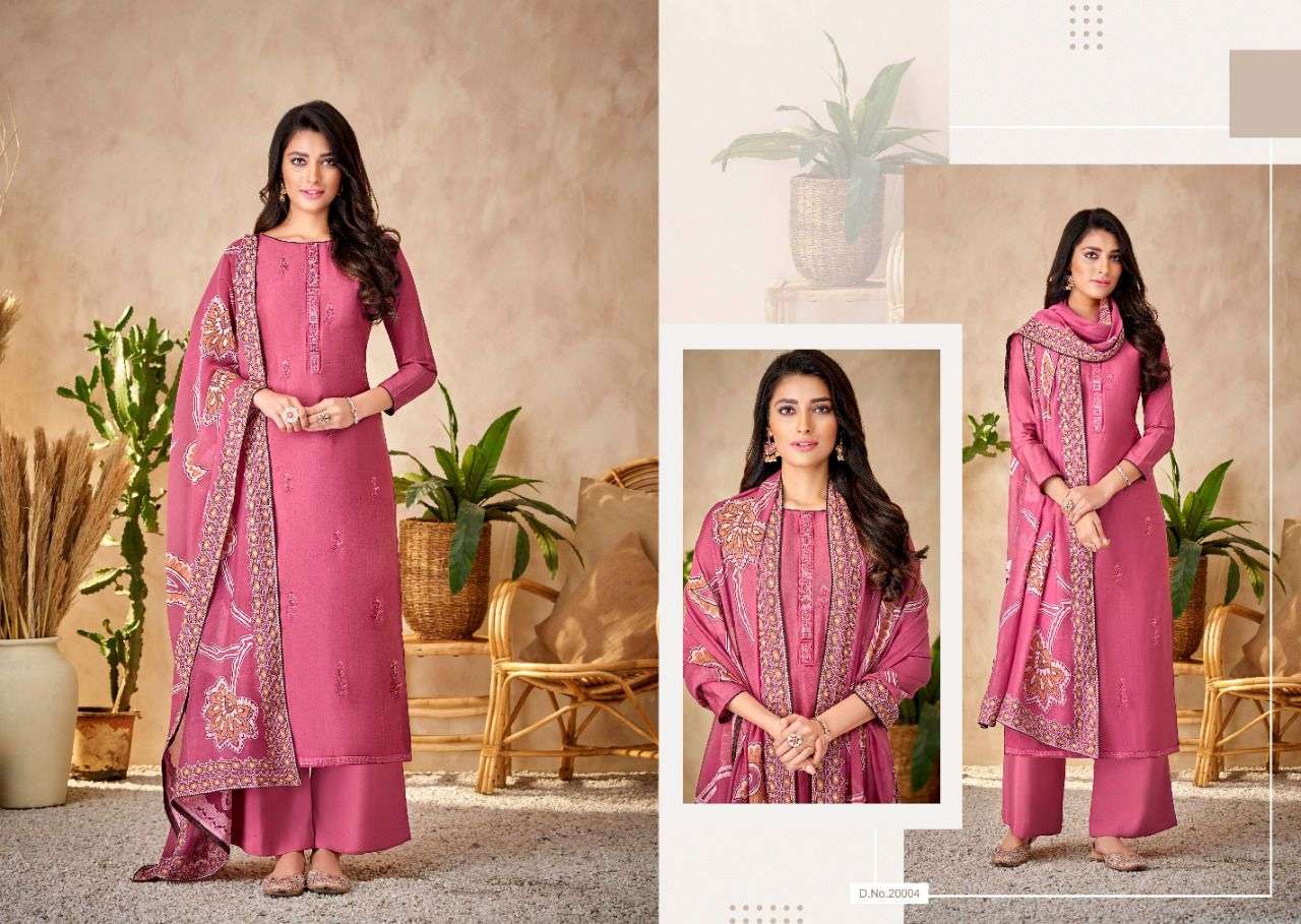 SILK BRASSO BY SALVI FASHION 20001 TO 20006 SERIES BEAUTIFUL SUITS STYLISH FANCY COLORFUL CASUAL WEAR & ETHNIC WEAR PURE SILK DRESSES AT WHOLESALE PRICE