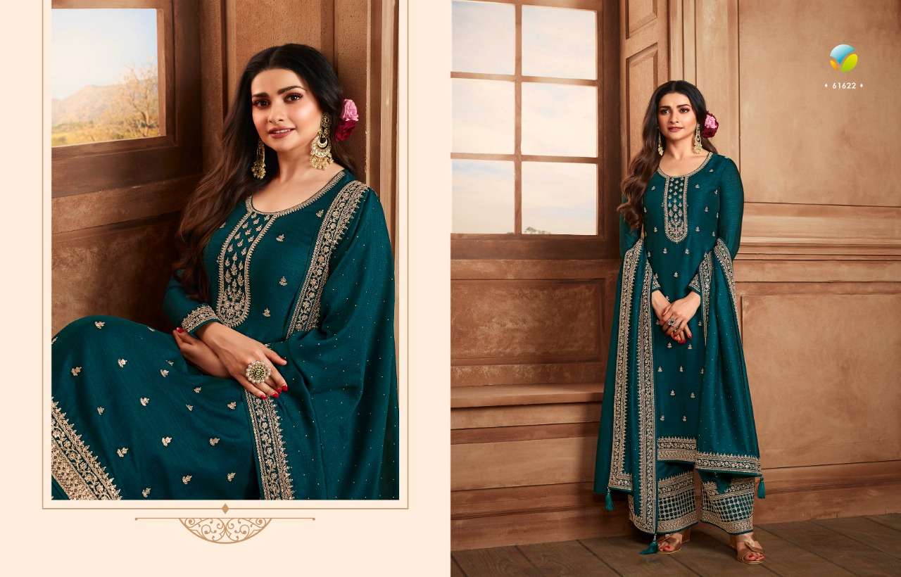 KASEESH SHAHEEN VOL-3 BY VINAY FASHION 61621 TO 61626 SERIES BEAUTIFUL STYLISH SUITS FANCY COLORFUL CASUAL WEAR & ETHNIC WEAR & READY TO WEAR GEORGETTE SILK EMBROIDERED DRESSES AT WHOLESALE PRICE