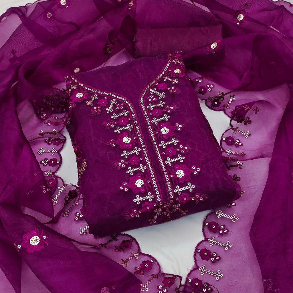 EXCLUSIVE DRESS MATERIAL VOL-1016 BY FASHID WHOLESALE 01 TO 04 SERIES NX BEAUTIFUL SUITS COLORFUL STYLISH FANCY CASUAL WEAR & ETHNIC WEAR ORGANZA DRESSES AT WHOLESALE PRICE