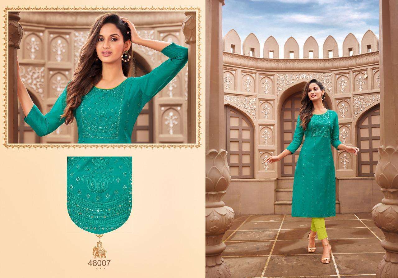 JERSEY VOL-2 BY ARTIO 48001 TO 48010 SERIES DESIGNER STYLISH FANCY COLORFUL BEAUTIFUL PARTY WEAR & ETHNIC WEAR COLLECTION MODAL SILK KURTIS AT WHOLESALE PRICE