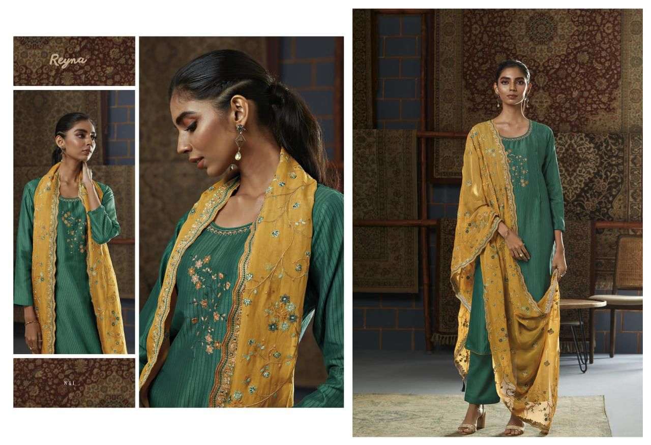 GUL BY REYNA 841 TO 847 BEAUTIFUL SUITS COLORFUL STYLISH FANCY CASUAL WEAR & ETHNIC WEAR BEMBERG SILK DRESSES AT WHOLESALE PRICE
