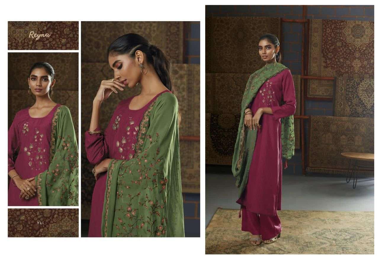 GUL BY REYNA 841 TO 847 BEAUTIFUL SUITS COLORFUL STYLISH FANCY CASUAL WEAR & ETHNIC WEAR BEMBERG SILK DRESSES AT WHOLESALE PRICE