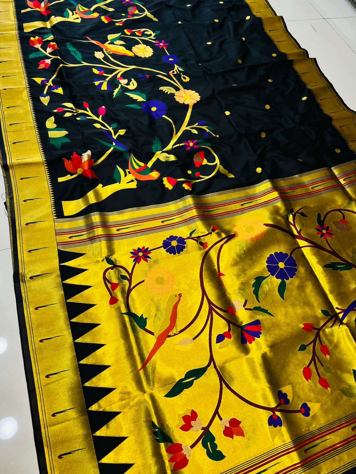 HALF KABUTAR PAITHANI BY FASHID WHOLESALE 01 TO 11 SERIES PH INDIAN TRADITIONAL WEAR COLLECTION BEAUTIFUL STYLISH FANCY COLORFUL PARTY WEAR & OCCASIONAL WEAR PURE SILK SAREES AT WHOLESALE PRICE