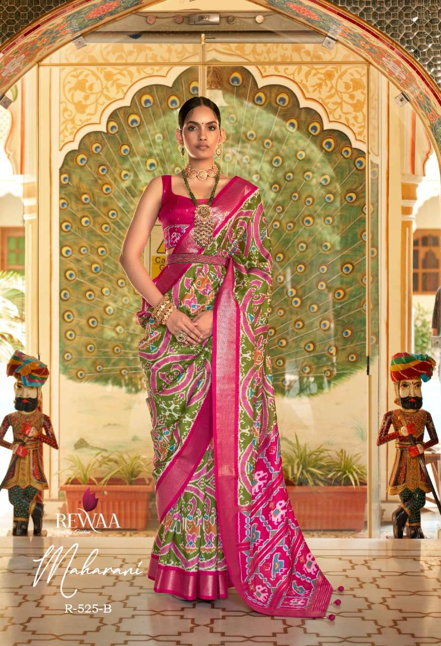Maharani By Rewaa 525 To 525-I Series Indian Traditional Wear Collection Beautiful Stylish Fancy Colorful Party Wear & Occasional Wear Pure Dola Silk Sarees At Wholesale Price