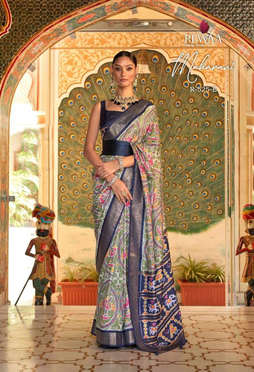 Maharani By Rewaa 525 To 525-I Series Indian Traditional Wear Collection Beautiful Stylish Fancy Colorful Party Wear & Occasional Wear Pure Dola Silk Sarees At Wholesale Price